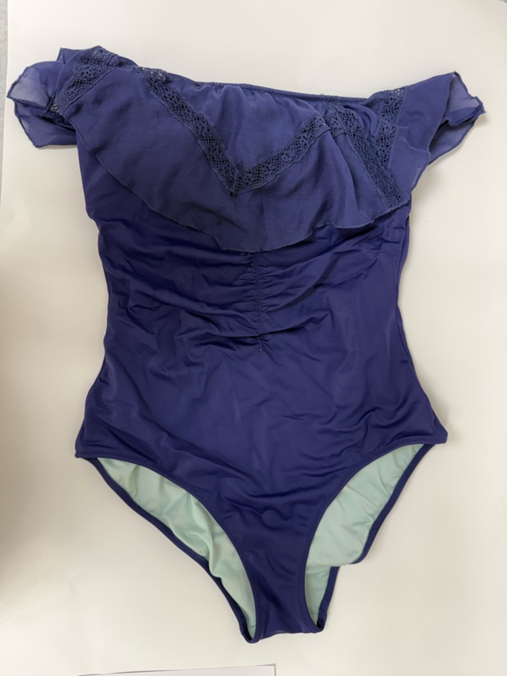 Victoria's Secret Deep Purple and mint swimsuit